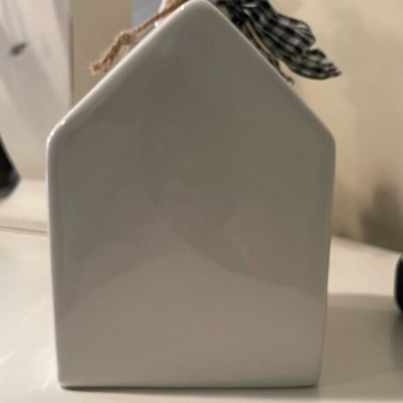 NWT, ceramic Bird House, Rae Dunn, “Occupied” - Picture 3 of 5